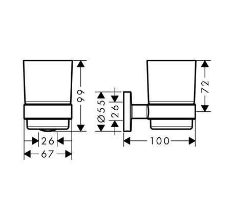 Ly đựng dụng cụ Logis 580.61.360